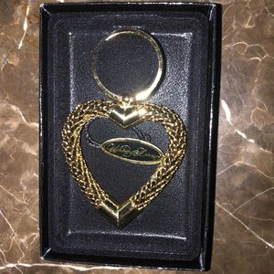 Whiting and Davis gold key ring